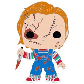 Funko Pop Sized Enamel Pins: Chucky - Chucky - Cute Collectable Novelty Brooch - for Backpacks & Bags - Gift Idea - Official Merchandise - Horror Fans