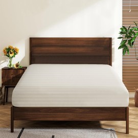 Queen Size 100% Egyptian Cotton Fitted Sheets 600 Thread Count 16" Deep Pocket, Ultra-Soft Hotel Luxury, Durable, Breathable and Comfy Bottom Sheet (1 Pack Queen Fitted Sheet, Striped Light Beige)