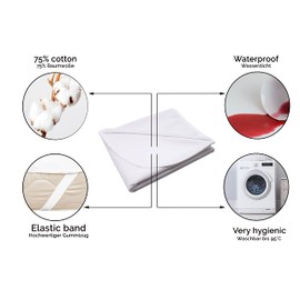 'ZOLLNER Incontinence Mattress Cover/Mattress Cover/Mattress Cover, Available In Sizes, Hotel' Basic Care Specialists/A ", 180/200