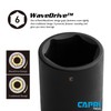 Capri Tools Deep Impact Socket, 3/8-Inch Drive, 6-Point, SAE (1-Inch)