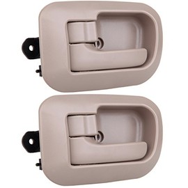 LUJUNTEC Interior Door Handles Front Driver Side Replacement for 1998-2003 for Toyota Sienna Beige(2pcs)