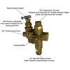 1/2" Compression Top Inlet for Copper Tubing, Combo Unloader Pilot