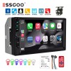 ESSGOO 7" Double 2 DIN Apple Carplay Android Auto Car