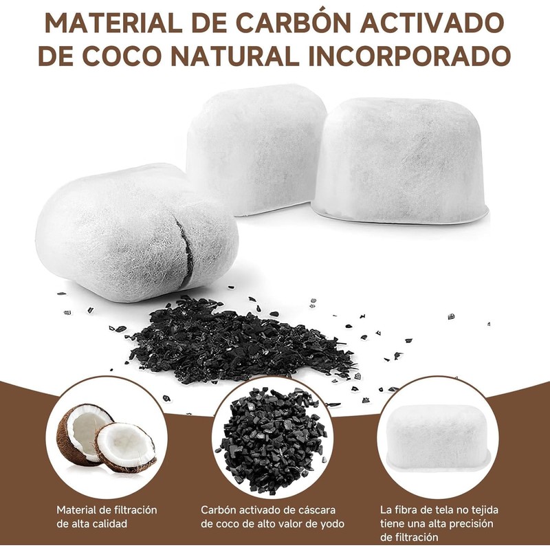 Filtros de Carb?n Activado para Cafetera 12 Pack