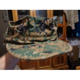 USGI  8 POINT COVER HAT CAP WOODLAND MARPAT USMC MARINE  SIZE  X LARGE NWOT   XL