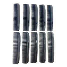 G.B.S 5.07-in Styling Essentials Fine Comb, Black, Set of 10