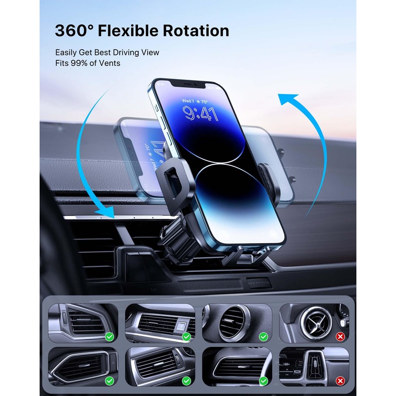 Miracase kfz-telefonhalterung lüftungsschlitz