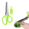 Shredder Scissors, 5-Blade Herb Cutter Scissors, Kitchen Scissors, Scissors, Leek,
