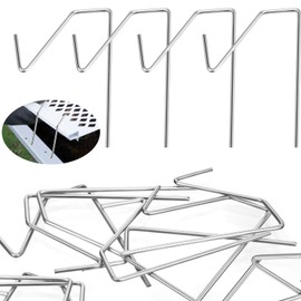 Christmas Light Hanger Christmas Ornament Hook Metal Hanging Hooks for Gutters with Mesh Leaf Guard, Christmas Outside Decoration Supplies (40 Pieces)