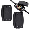 2 x 3 Terminal Electrical Junction Box Flex Connector, Black