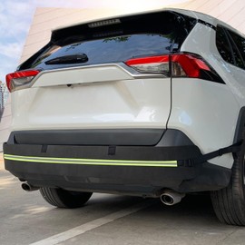 Rear Bumper Guards for Cars, Car Bumper Protector with Long Safety Reflector for Nighttime Visibility, Rear Bumper Protector 72" x 8.07" x 0.4"(DO NOT Drive with IT ON)