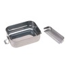 LÄSSIG Children's Lunch Box Stainless Steel and Bamboo Breakfast Box