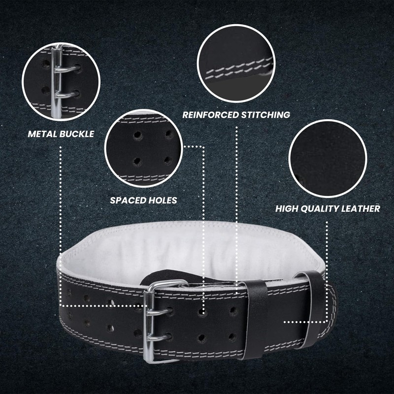 Jayefo Leather Buckle Weightlifting Lumbar Support Safety Belt Back Brace