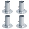 GBGS 4 Pcs Chain Link Fence Post Floor Flanges,fot 1-5/8"