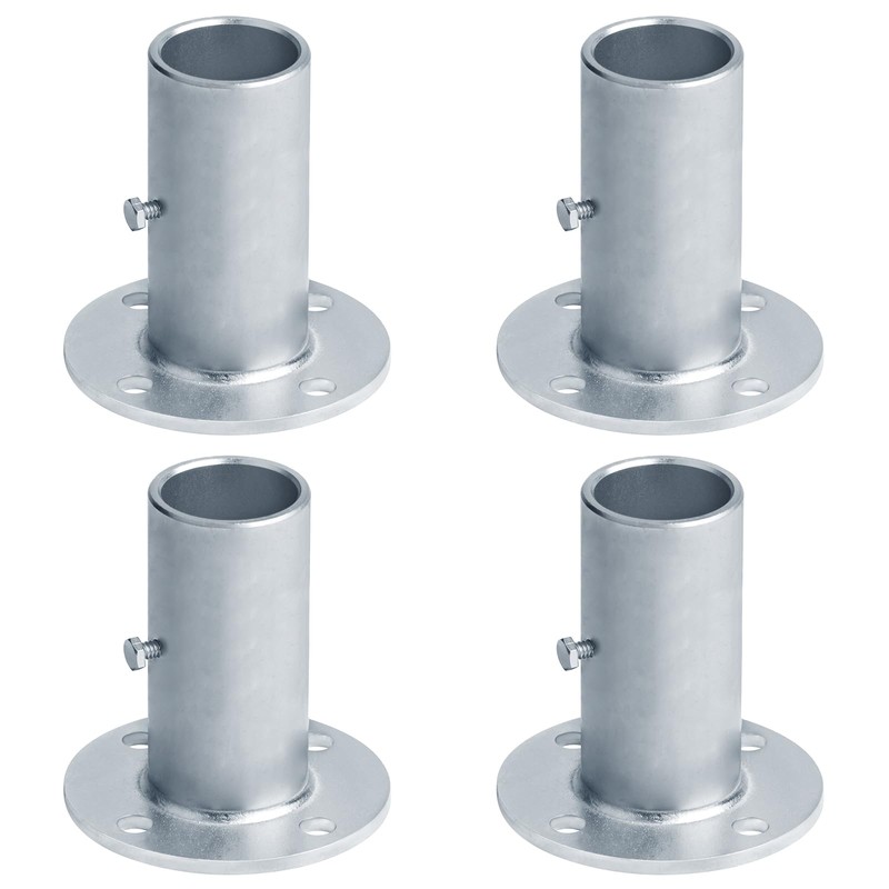 GBGS 4 Pcs Chain Link Fence Post Floor Flanges,fot 1-5/8"