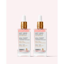 2-Pack Soft Serve After Shave Oil - Healing After Shave Treatment Strawberry & Vanilla Scent