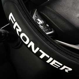 Leather Steering Wheel Cover Compatible with Frontier Universal Size (F)