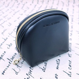 Shiwaki Small Cosmetic Bag Travel Makeup Bag Portable Waterproof, black