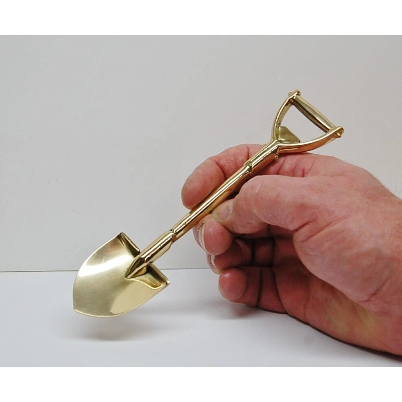 7" Ground Breaking CEREMONY Shovel for display and framing, Solid