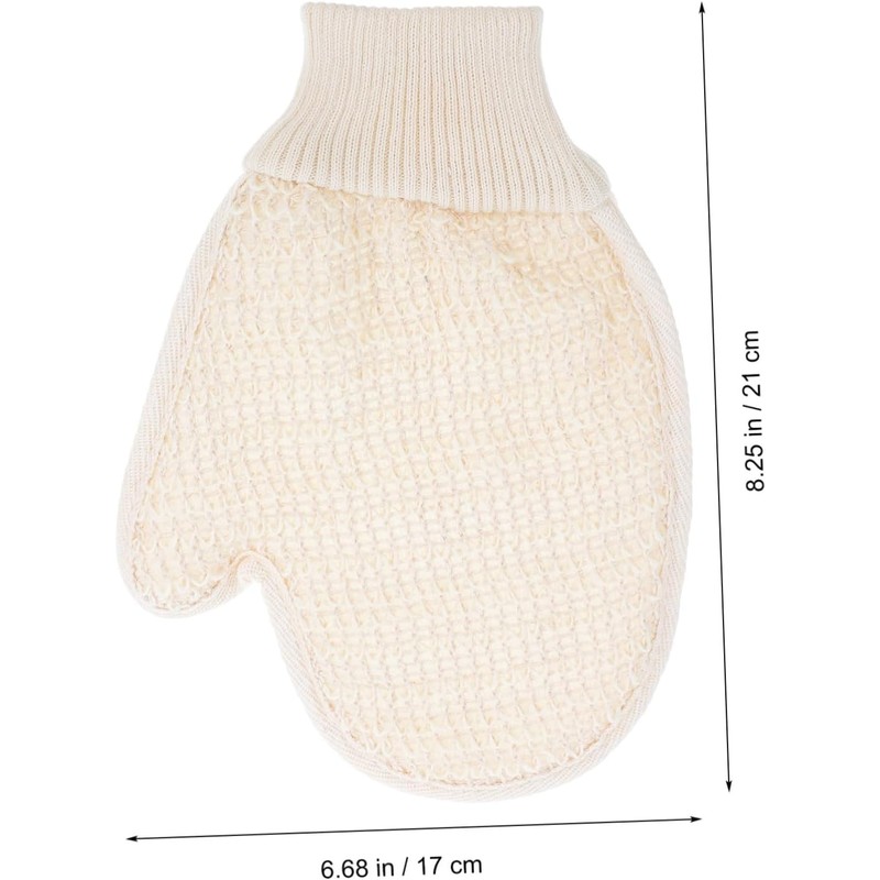 Guantes de Baño Exfoliantes de Doble Cara ERINGOGO Sisal Color