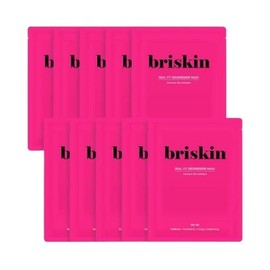 Briskin Real Fit Second Skin Mask 10P, Choose 1 of 4 types, Moisture-intensive 10 sheets / 브리스킨 리얼 핏 세컨드스킨 마스크 10P 4종중택1 수분집중 10매
