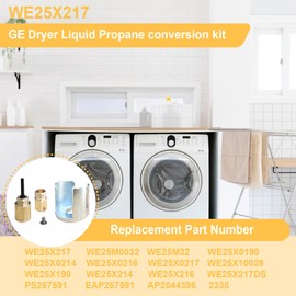 WE25X217 OEM Liquid Propane Conversion Kit Compatible with GE Hotpoint，Replacement AP2044396, WE25M0032, WE25M32,Natural Gas to LP Conversion Kit For ge dryer parts