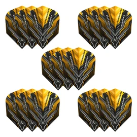 Harrows SUPERGRIP Ultra Flights| Set of x5 Premium Extra Strong Dart Flight Bag (15 Flights) (Blue)