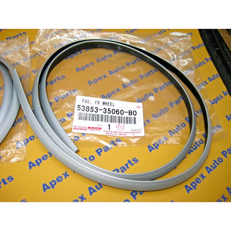 Toyota 4Runner Limited Front Fender Flair Rubber Seal Silver OEM
