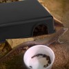 Hypeety 2PCS Reptile Hide Box Small Animal Hideaway Black Hides
