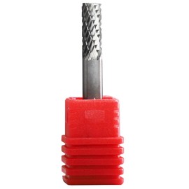 SA-1 Solid Tungsten Carbide Burr Rotary File Cylindrical Shape Double Cut for Die Grinder Drill Bits 6mm Diameter of Shank and Cutter 16mm Cutter Length