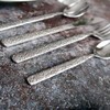 StellaForge Cutlery Set Textured Silver 16-Piece Stainless Steel Dining Utensils