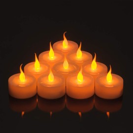 SC9682-10 Amber Flame T-Light Pack 10