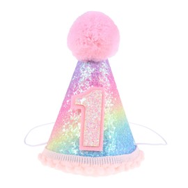 Jojofuny Sombrero De Cumpleaños Para Bebé - Corona y Diadema - Gorros De Fiesta Para 1 Año De Edad - Sombreros Para Niños