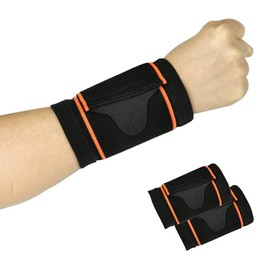 NC 2 Pack Carpal Tunnel Wrist Brace,Wrist Wraps for Working Out,Weightlifting,Arthritis Hand Support Bands,Lightweight Wristband for Men&Women