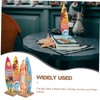UKCOCO Set of 4 Wooden Surfboard Table Signs 8.3" Summer