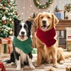 2pcs Winter Knitted Scarf for Dogs Warm Bandanas Christmas Holiday