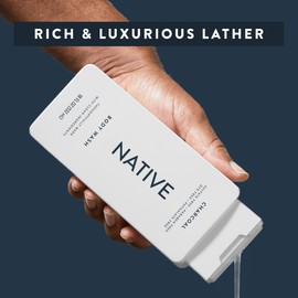 Native Body Wash Contains Naturally Derived Ingredients | For Women & Men, Sulfate, Dye, & Paraben Free Leaving Skin Soft and Hydrated | Charcoal 18 oz