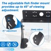 AUTOVIC Universal Adjustable Dual Fish Finder Graph Mount for Boats