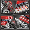 Reobrix V8 Engine Model Kit that Runs, 1101 PCS 8-Cylinder