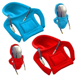 XLOOYEE Hoodie for Gear Knob Pack of 2 Gear Lever Hoodie Manual or Automatic Gear Lever Dustproof Universal Car Decorations Gear Knob Covers Decorative Car Accessories