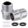 Shower Hose Extension Connector, Male NPT 1/2x Male NPT 1/2