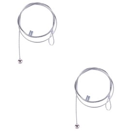 BIUDECO 2pcs String 1.5m Magnetic Hooks Picture Hanging Wire for Photo Ropes Creative Wall Decor for Home Office