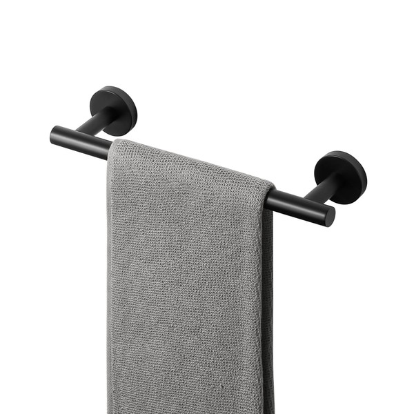 SAYAYO Towel Rail Wall Mounted Bathroom Hand Towel Holder Black