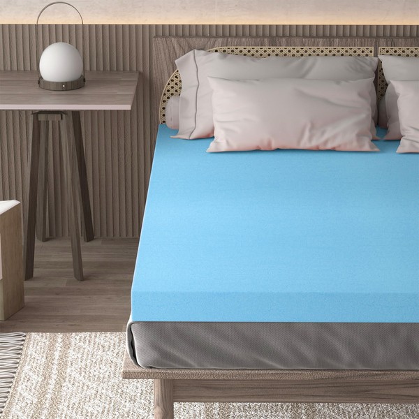 Elfreda 3 Inch Full Mattress Topper Pressure-Relieving Bed Topper, Mattress