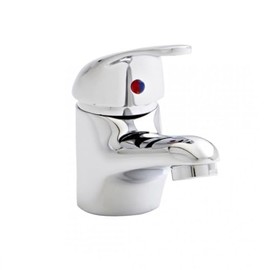 BBBathrooms Modern Chrome Mini Mixer Basin Tap with Clicker Waste