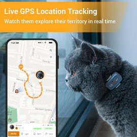 Pawfit Lite for Cats 4g GPS Tracker | Real Time Tracking | Activity Monitoring |Location History | Unlimited Range | Safety Collar Included | Simply white