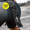 SLEEFS Faith Cross Black Thin Football Towel
