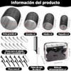 50 pzs Rizadores para el Cabello, 4 Tamaños de Rulos