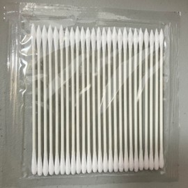 M00974 MOREZMORE 25pc Mini Pointed Tip and Rount Tip Micro Qtips Q-Tips Mini Swab Micro Swab G-Tip Cotton Tightly Wound Over Paper Handle