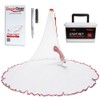 BasicGear Cast Net | Zinc Iron, 12ft Radius, 1/4 inch